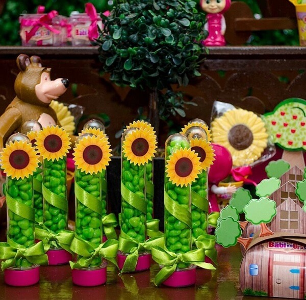 Sunflower theme party tubes