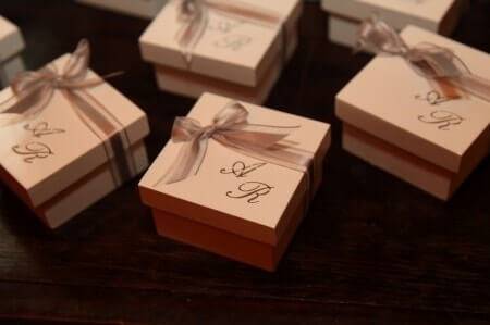 Wooden box for wedding gifts