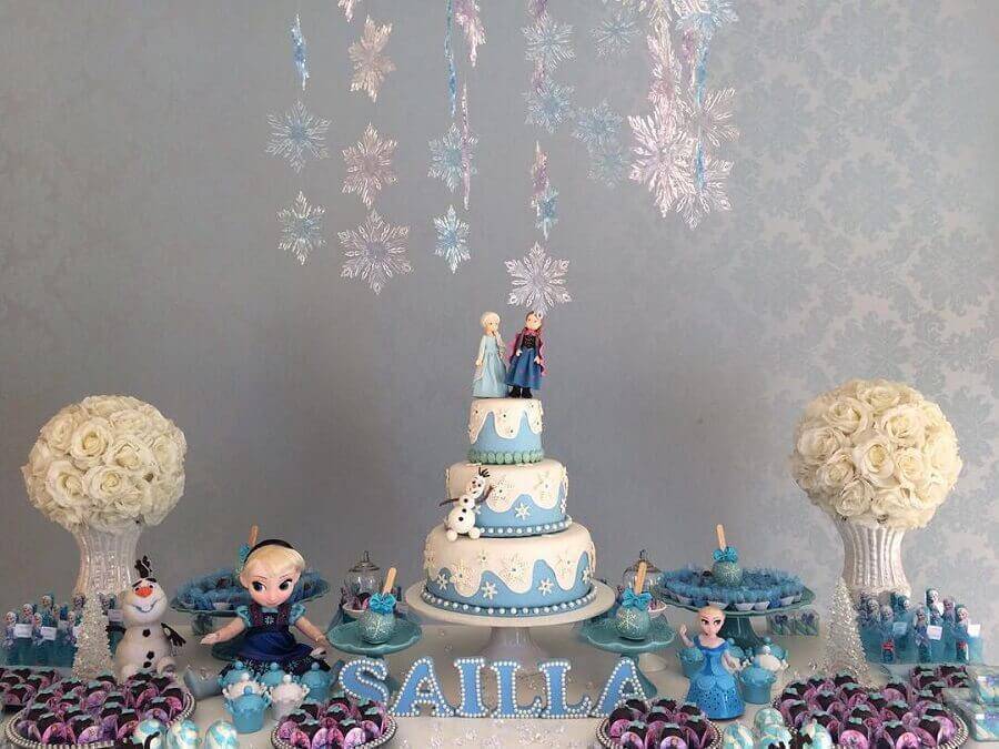 frozen photo cake top characters Party charm