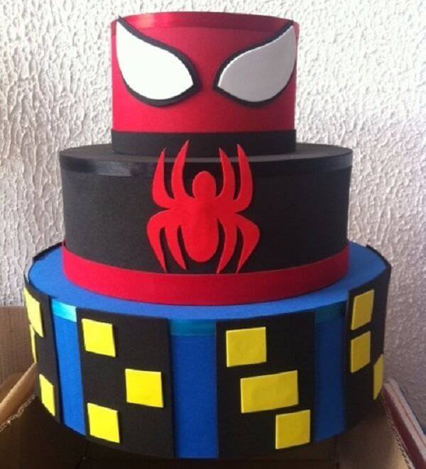 Spider man fake cake model