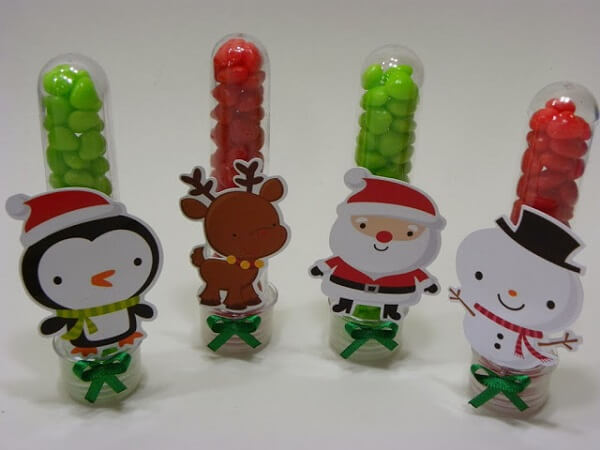 Christmas souvenir ampoule with candy