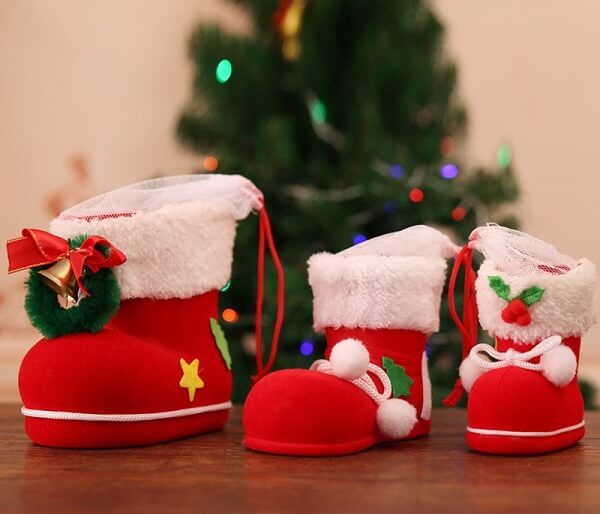 Spread Santa's boots all over the house.