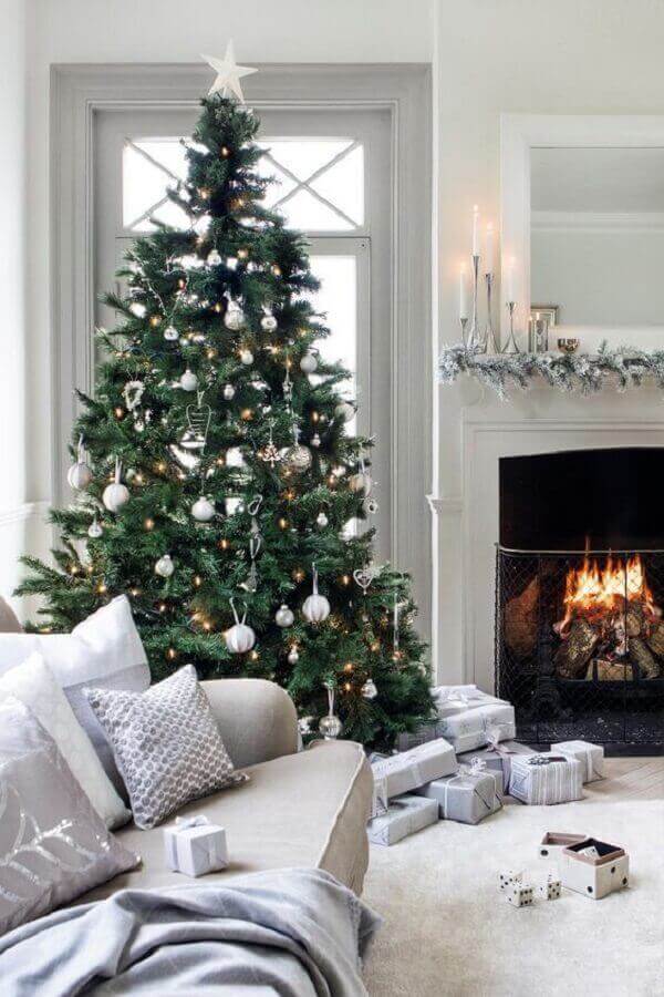 Christmas tree decorates environment