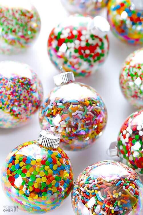 colored Christmas balls