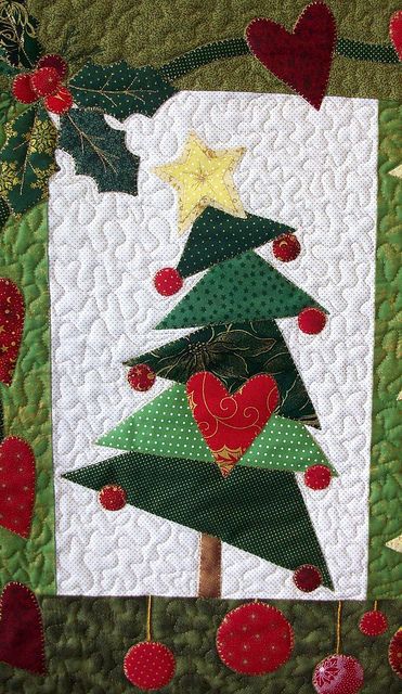 Christmas patchwork panel